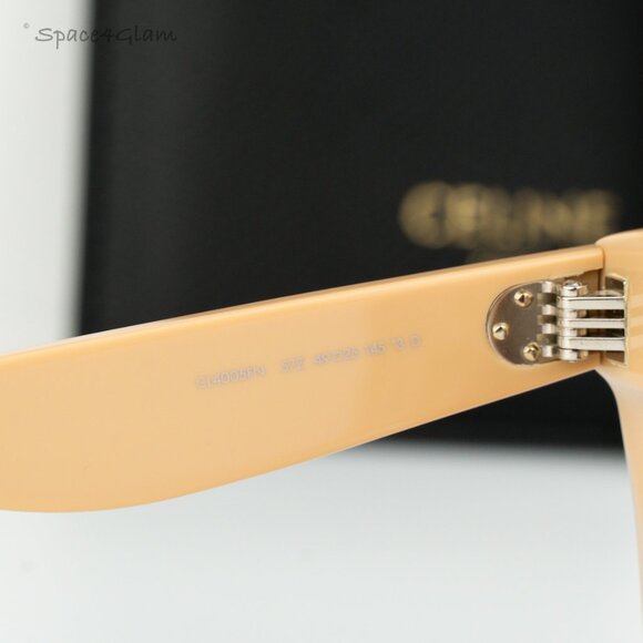 BRAND NEW Celine CL4005FN 57Z Beige Gradient Violet Geometric Women Sunglasses - Picture 4 of 6